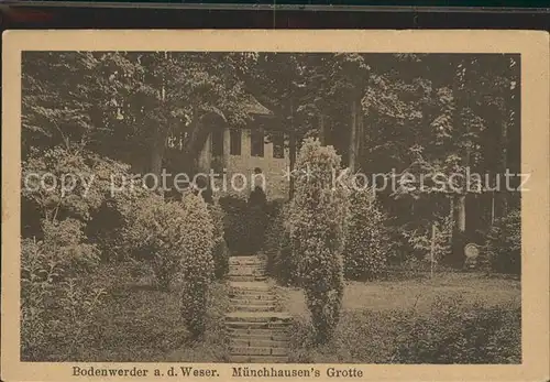 Bodenwerder Muenchhausens Grotte Kat. Bodenwerder