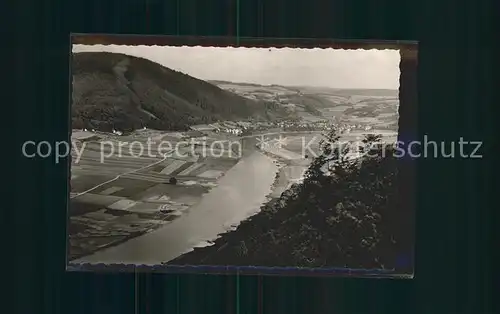 Bodenwerder Blick in die Ruehlsche Schweiz Kat. Bodenwerder