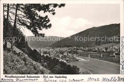 Bodenwerder Blick vom Hopfenberg Kat. Bodenwerder