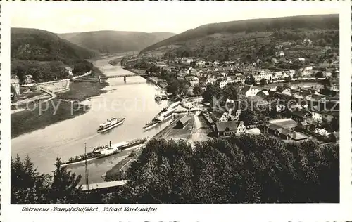 Bad Karlshafen Oberweser Dampfschiffahrt  Kat. Bad Karlshafen