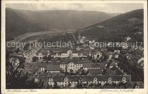 Bad Karlshafen Blick von Juliushoehe  Kat. Bad Karlshafen