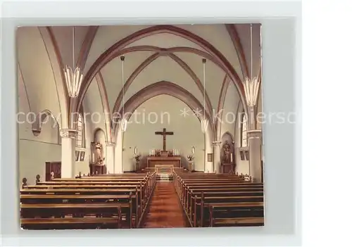 Warburg Westfalen Katholische Jugendheim Kirche Inneres  Kat. Warburg