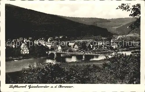 Gieselwerder Bruecke Kat. Oberweser