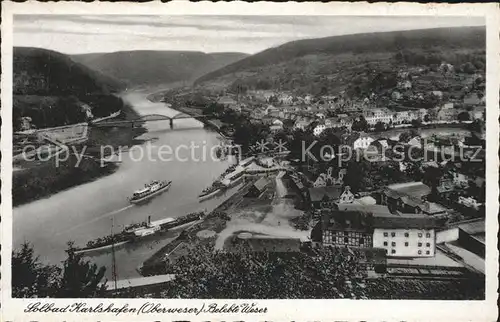 Karlshafen Bad Dampfer Bruecke Weser Kat. Bad Karlshafen