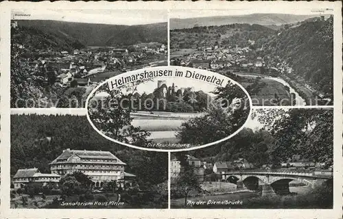 Helmarshausen Diemelbruecke Sanatorium Haus Kleine Kat. Bad Karlshafen