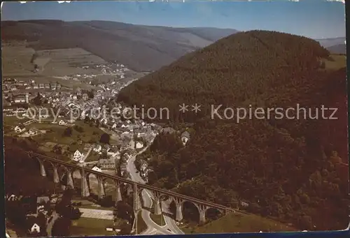 Willingen Sauerland Fliegeraufnahme Viadukt Kat. Willingen (Upland)