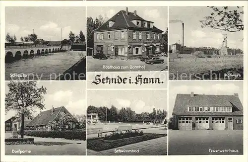 Sehnde Kaliwerk Schwimmbad Feuerwehrhaus Schleuse Kat. Sehnde