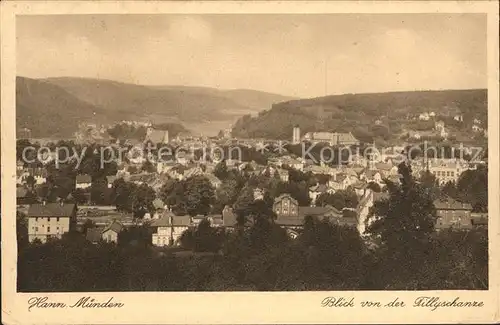 Hann. Muenden Blick von der Tillyschanze Kat. Hann. Muenden