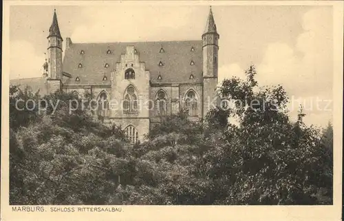 Marburg Lahn Schloss Rittersaalbau Bund Heimatschutz Kat. Marburg