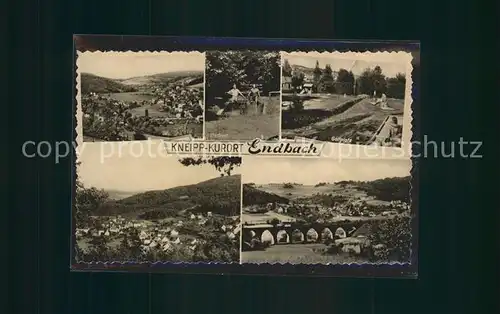 Bad Endbach Teilansichten Kneippkurort Viadukt Tretbecken Golfplatz Kat. Bad Endbach