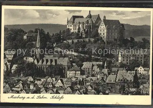 Marburg Lahn Altstadt Schloss Kat. Marburg