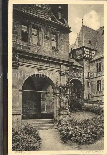 Marburg Lahn Partie auf dem Schloss Kat. Marburg