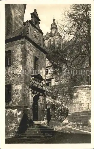 Marburg Lahn Lutherische Kirche Blick zum Schloss Kat. Marburg