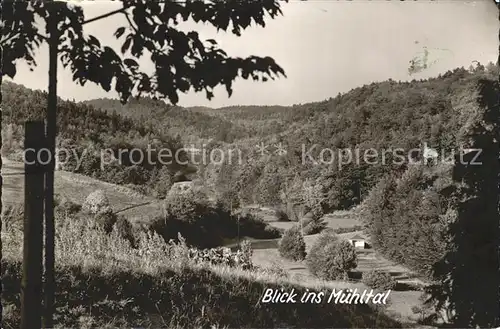 Wommelshausen Blick ins Muehltal Kat. Bad Endbach