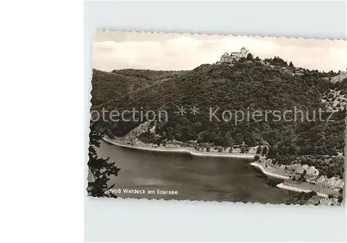 Waldeck Edersee Schloss Edertalsperre Kat. Edertal