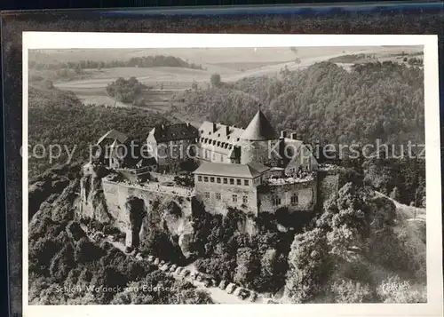 Schloss Waldeck Fliegeraufnahme Kat. Waldeck