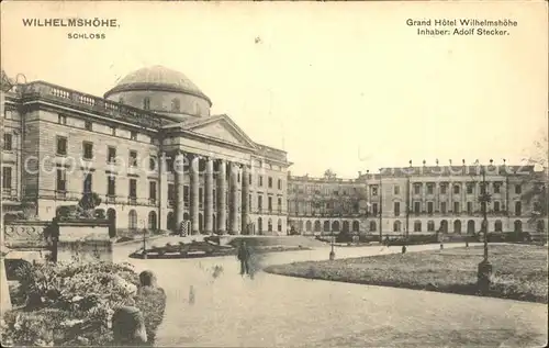 Wilhelmshoehe Kassel Schloss Grand Hotel Kat. Kassel