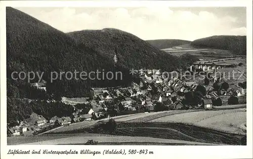 Willingen Sauerland Panorama Luftkurort und Wintersportplatz Kat. Willingen (Upland)