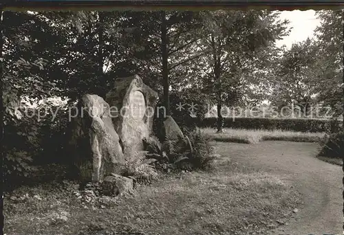 Nieheim Weber Ehrung Friedrich Weber Gedenkstein Kat. Nieheim