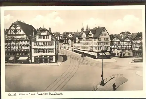 Kassel Altmarkt Freiheiter Durchbruch Kat. Kassel