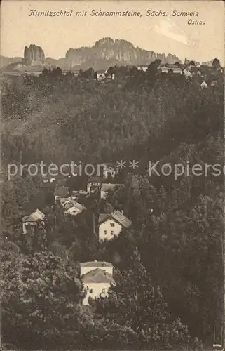 Kirnitzschtal Schrammsteine Ostrau Kat. Kirnitzschtal