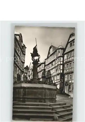 Marburg Lahn Brunnen Kat. Marburg