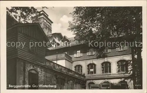 Schandau Bad Berggaststaette Grosser Winterberg Kat. Bad Schandau