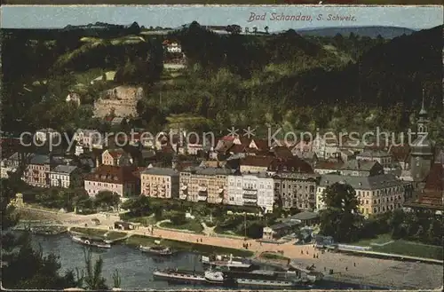 Schandau Bad Stadtansicht Kat. Bad Schandau