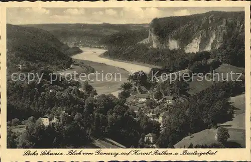 Rathen Saechsische Schweiz Basteigebiet Kat. Rathen Sachsen