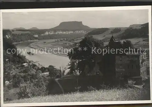 Rathen Saechsische Schweiz Burgruine Elbtal Kat. Rathen Sachsen