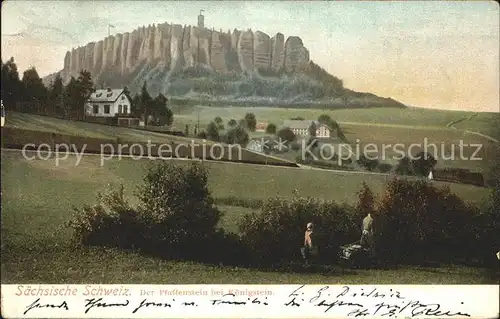 Pfaffenstein Koenigstein Saechsische Schweiz Koenigstein Kat. Koenigstein Saechsische Schweiz