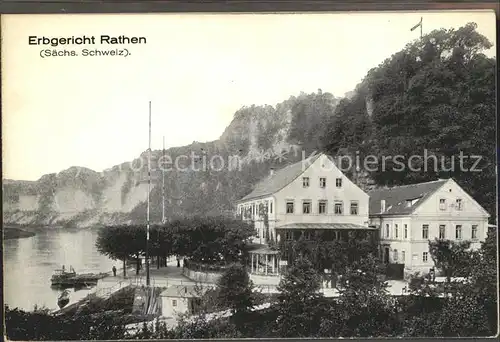 Rathen Saechsische Schweiz Erbgericht Gaststaette  Kat. Rathen Sachsen