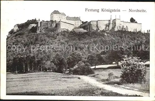 Koenigstein Saechsische Schweiz Festung Kat. Koenigstein Saechsische Schweiz