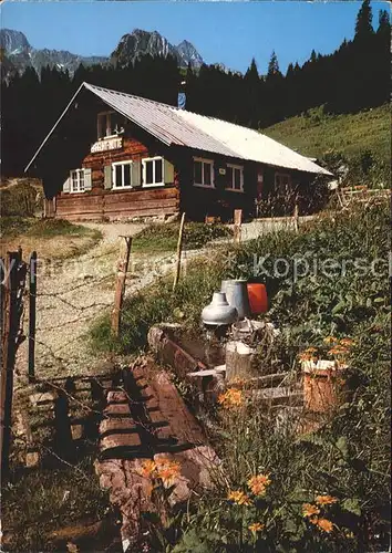 oelberg Schoellach Baergunt Huette mit aelpelespitze Kat. Schoellnach