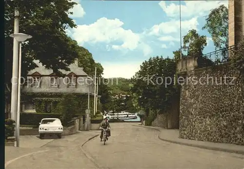 Remagen Deichgasse mit Rhein Kat. Remagen