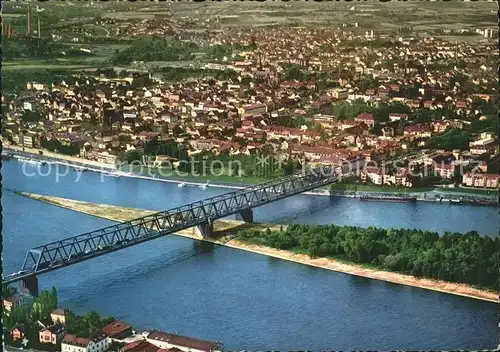 Neuwied Rhein Bruecke Fliegeraufnahme Kat. Neuwied