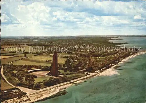 Laboe Marine Ehrenmal Kieler Foerde Fliegeraufnahme Kat. Laboe