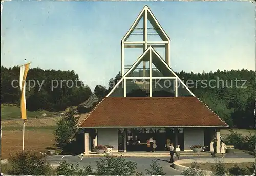 Adelsried Autobahnkirche Maria Schutz der Reisenden A8 Muenchen Stuttgart Kat. Adelsried