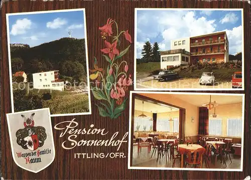 Ittling Simmelsdorf Pension Sonnenhof Gaststube Familienwappen / Simmelsdorf /Nuernberger Land LKR