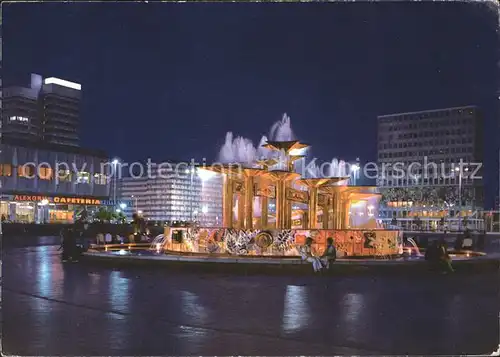 Berlin Alexanderplatz bei Nacht Kat. Berlin