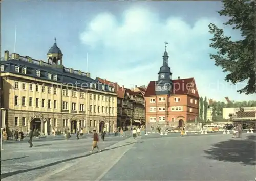 Eisenach Thueringen Schloss und Rathaus am Markt Kat. Eisenach