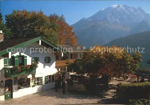 Ramsau Berchtesgaden Berggasthof Pension Zipfhaeusl Kat. Ramsau b.Berchtesgaden