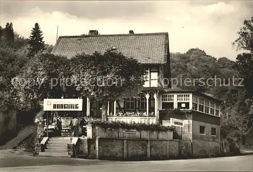 Treseburg Harz HOG Restaurant Cafe Burgstieg Luftkurort Kat. Treseburg