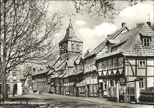 Hildesheim Am Kehrwieder Fachwerkhaeuser Turm Kat. Hildesheim