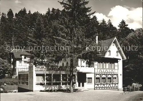 Lauterbach Schwarzwald Cafe Restaurant Pension Tannenhof Luftkurort Kat. Lauterbach