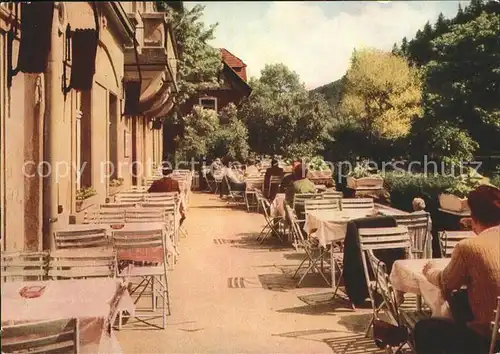 Kipsdorf Cafe Pietsch Terrasse Kat. Altenberg