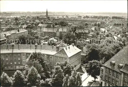 Wittenberge Prignitz Blick vom Rathausturm Kat. Wittenberge