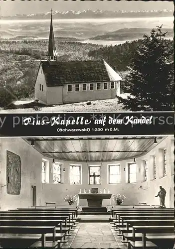 Kandel Waldkirch Breisgau Pius Kapelle Kat. Waldkirch
