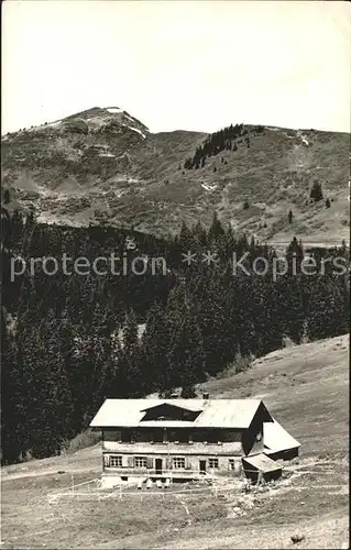 Obermaiselstein Skihuette Grasgehren Allgaeuer Alpen Kat. Obermaiselstein