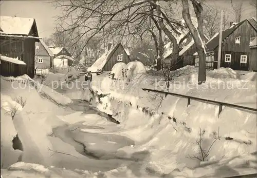 Rechenberg Bienenmuehle Osterzgebirge Hoehenluftkurort im Winter Kat. Rechenberg Bienenmuehle